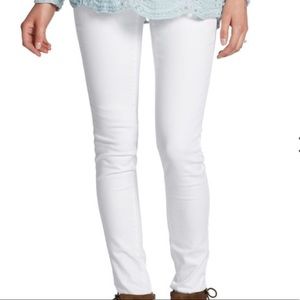 White maternity jeans